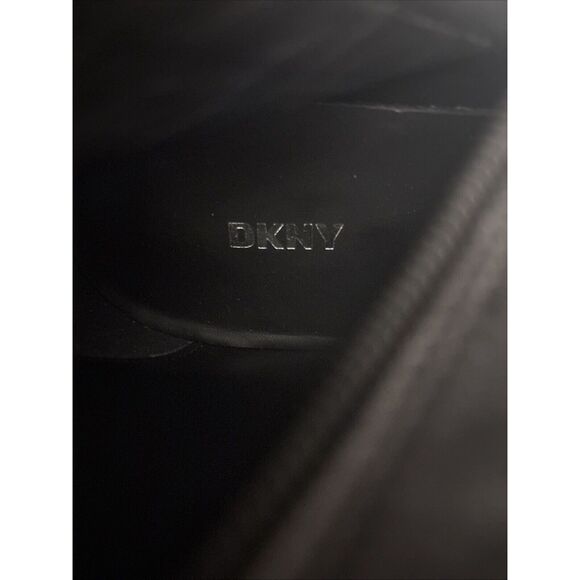 DKNY Womens Black Boots Zipper Square Toe Block Heel Size 10 US 41 EU NEW - Picture 4 of 5